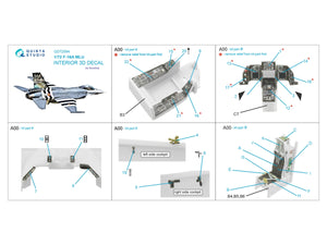 Quinta Studio QD72094 F-16A MLU 3D-Printed &amp;amp; coloured Interior on decal paper (Revell) 1/72 – zdjęcie 12