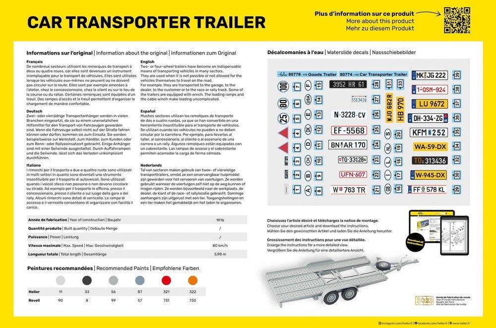 Heller 80774 Car Transport Trailer 1/24 – zdjęcie 4