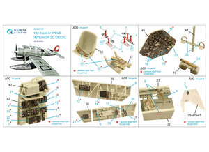 Quinta Studio QD32138 Ar 196A/B 3D-Printed &amp;amp; coloured Interior on decal paper (Revell) 1/32 – zdjęcie 2