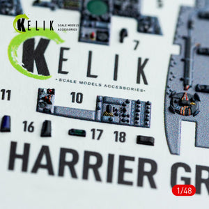 Kelik K48053 JASDF F-2A interior 3D decals for Hasegawa kit 1/48