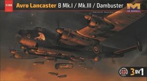 HK Models 01E012 Avro Lancaster B MkI/ B MkIII/ Dambuster 3 in 1 1/32