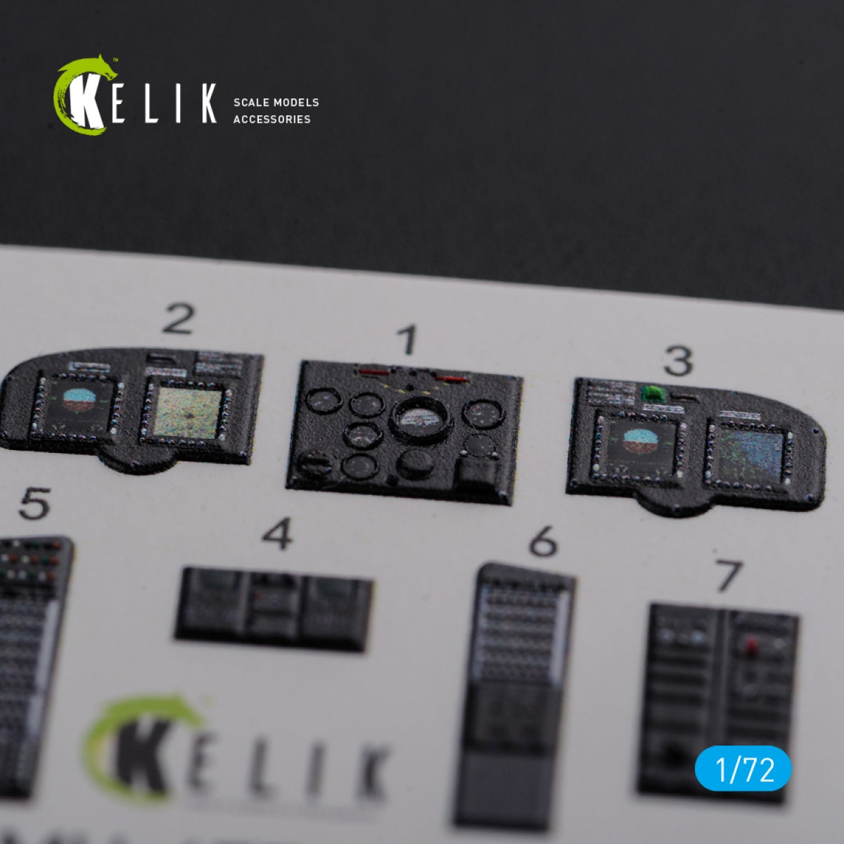 KELIK K72102 MH-47E interior 3D decals for Italeri kit 1/72 – zdjęcie 2