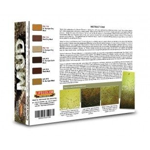 Lifecolor SPG05 Pigments and colours Mud 6x22ml – zdjęcie 2