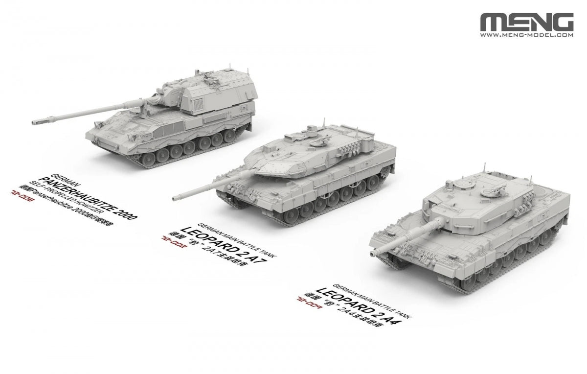 Meng Model 72-009 German Main Battle Tank Leopard 2 A4 1/72