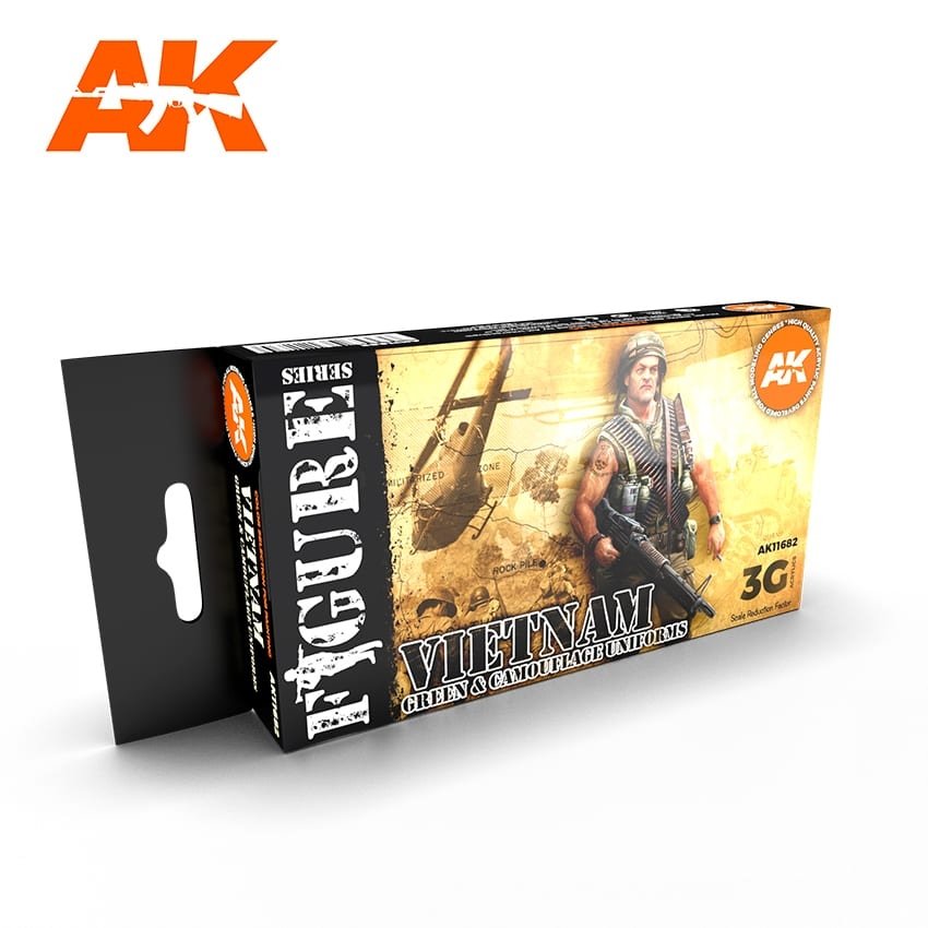 AK Interactive AK11682 VIETNAM GREEN &amp; CAMOUFLAGE UNIFORMS