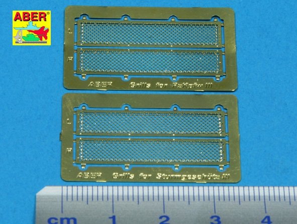 Aber 35G05 Grilles for german tank Pz.Kpfw.III and self-propelled gun Stug.III 1/35 – zdjęcie 2