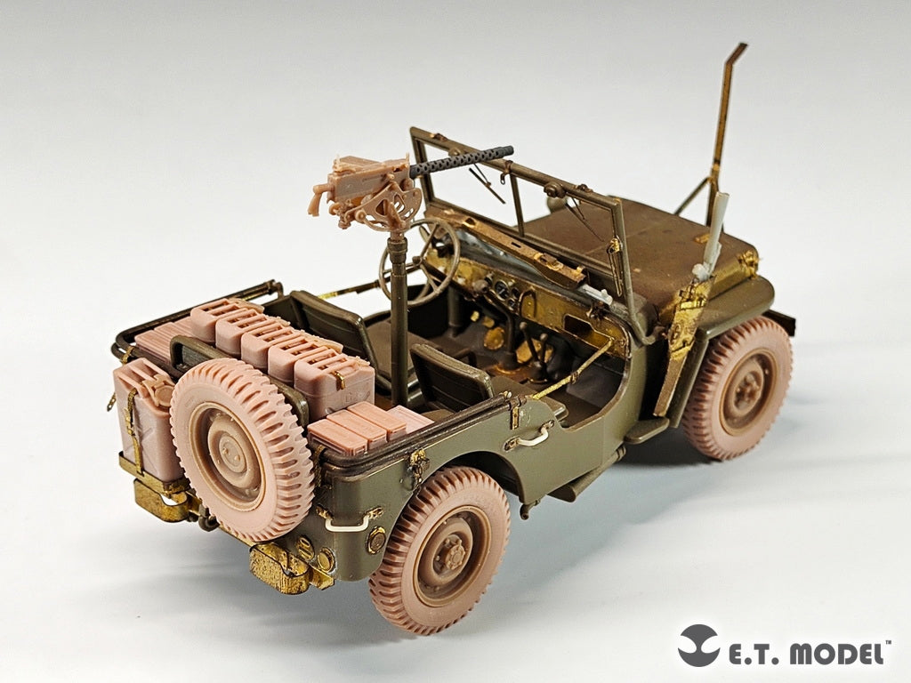 E.T. Model P35-156 U.S.Army Jeep Willys MB 1/4-ton 4x4 Truck Sagged Wheels 1/35 – zdjęcie 7