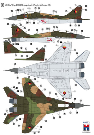 Hobby 2000 48022 MiG-29 German Air Force ( ACADEMY + CARTOGRAF + MASK ) 1/48 – zdjęcie 5