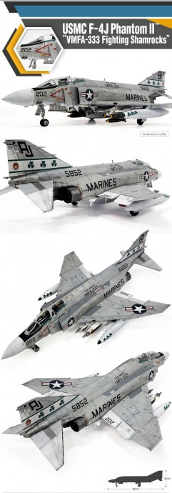 Academy 12356 USMC F-4J Phantom II VMFA-333 Shamrocks 1/48 – zdjęcie 3