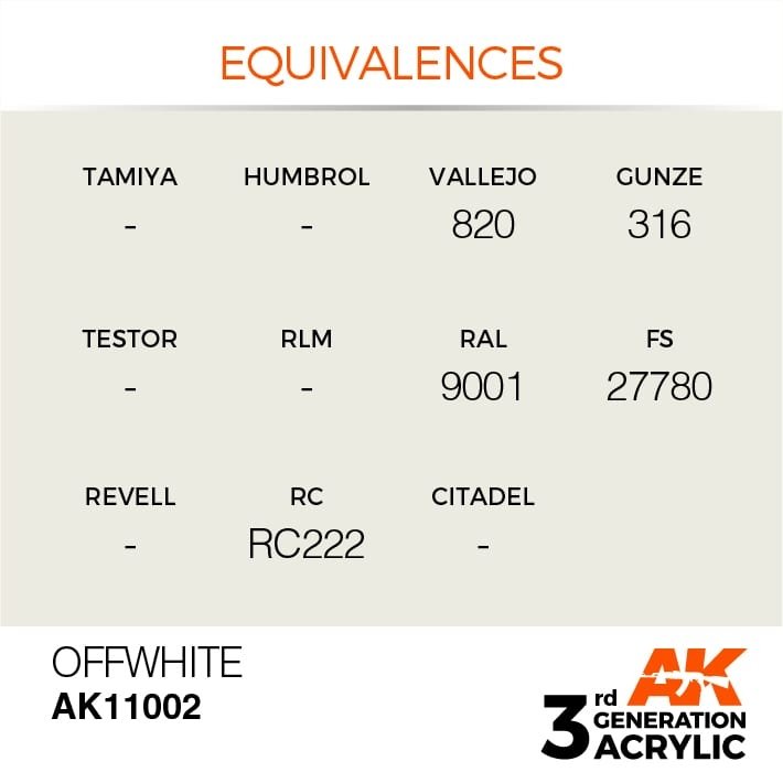 AK Interactive AK11002 Offwhite 17ml – image 3