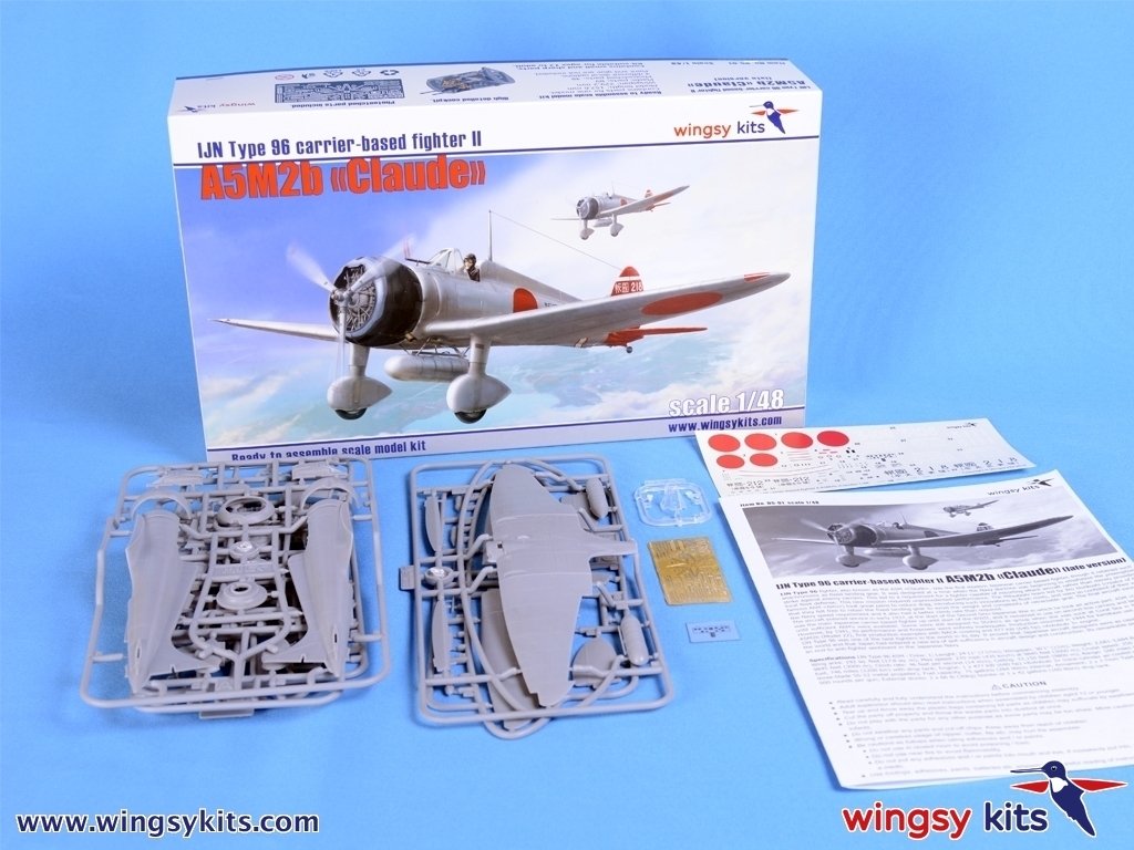 Wingsy Kits D5-01 IJN Type 96 carrier-based fighter II A5M2b “Claude” (late) 1/48 – zdjęcie 2