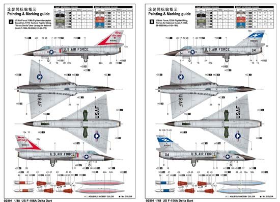 Trumpeter 02891 US F-106A Delta Dart 1/48 – image 2