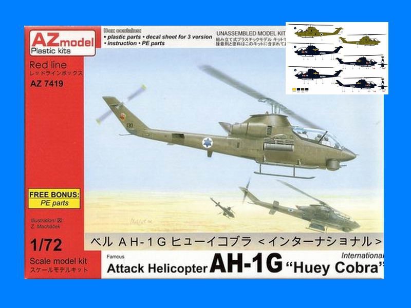 AZmodel AZ7419 Bell AH-1G Huey Cobra "International" 1/72