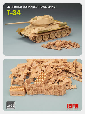 Rye Field Model 2023 T-34 3D PRINTED WORKABLE TRACK LINKS 1/35 – image 3