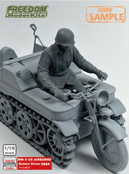 Freedom 16004SP SDKFZ-2 Capfured by US Army / AIR BORNE 1944 WW2 1/16 – zdjęcie 3