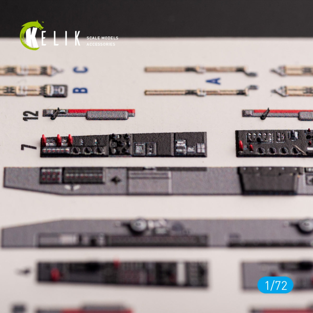 KELIK K72189 T-33A Shooting Star - interior 3D decals for Platz kit 1/72