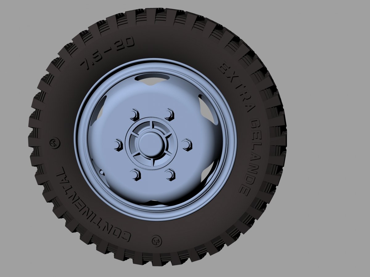 Panzer Art RE35-374 Opel Blitz road wheels early (gelande pattern) 1/35 – Bild 3