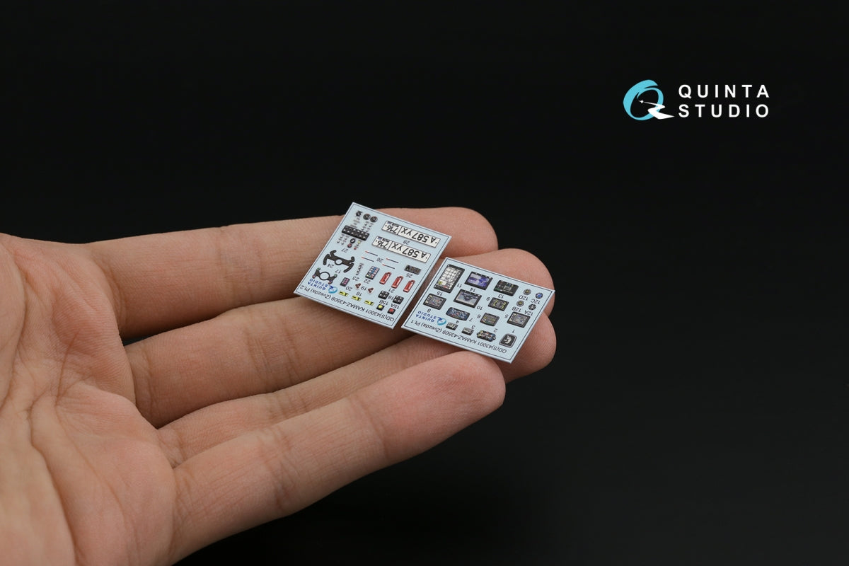 Quinta Studio QDS-43001 KAMAZ-43509 3D-Printed colored Interior on decal paper (Zvezda) (Small version) 1/43 – image 8