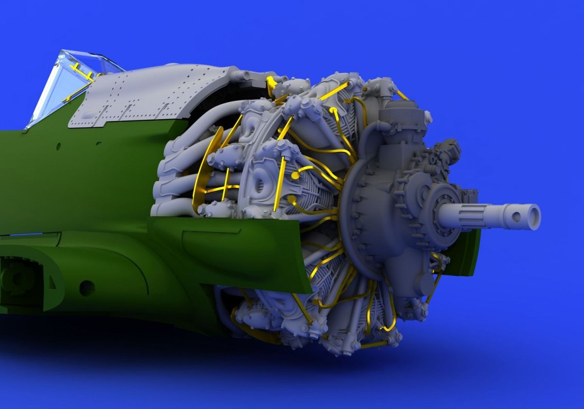 Eduard 672082 Fw 190A-8 engine 1/72 (EDUARD) – image 3