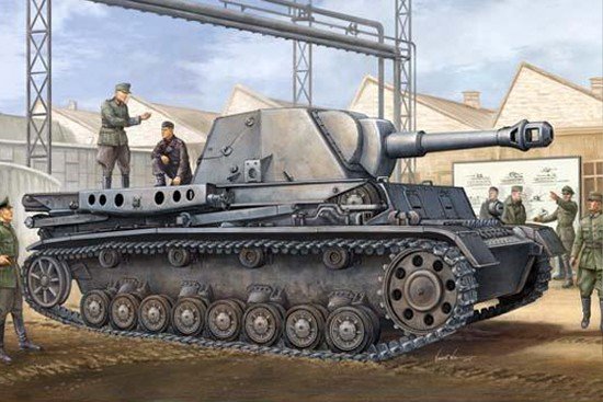Trumpeter 00373 Heuschrecke IVb Grasshopper 10.5cm le FH 18/1 L/28 auf Waf 1/35