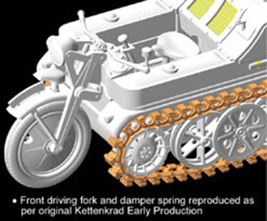 Dragon 6341 Sd.Kfz.2 Kettenkrad Early Production avec Infanteriekarren 1/35 – image 8