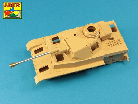 Aber 35L-046n German 75 mm Barrel for Kwk 40 L/48 with early model muzzle brake for Pz.Kpfw. IV Ausf.G late - Ausf.H 1/35 – zdjęcie 7
