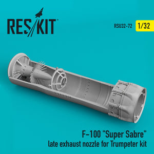 RESKIT RSU32-0072 F-100 &amp;quot;SUPER SABRE&amp;quot; LATE EXHAUST NOZZLE FOR TRUMPETER KIT 1/32 – zdjęcie 2