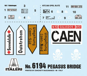 Italeri 6194 PEGASUS BRIDGE - D.Day 75Ann.1944-2019 - BATTLE SET 1/72 – zdjęcie 3