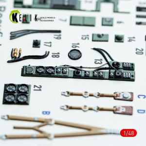 Kelik K48138 Bristol Beaufighter Mk.VI - interior 3D decals for Tamiya kit 1/48