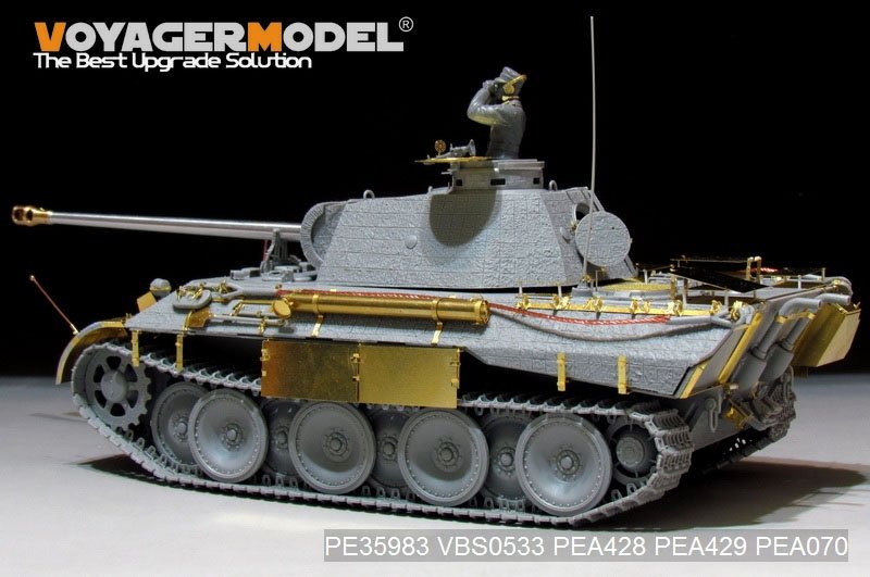 Voyager Model PE35983 WWII German Panther D Tank Late version Basic For TAKOM 2104 1/35 – zdjęcie 6