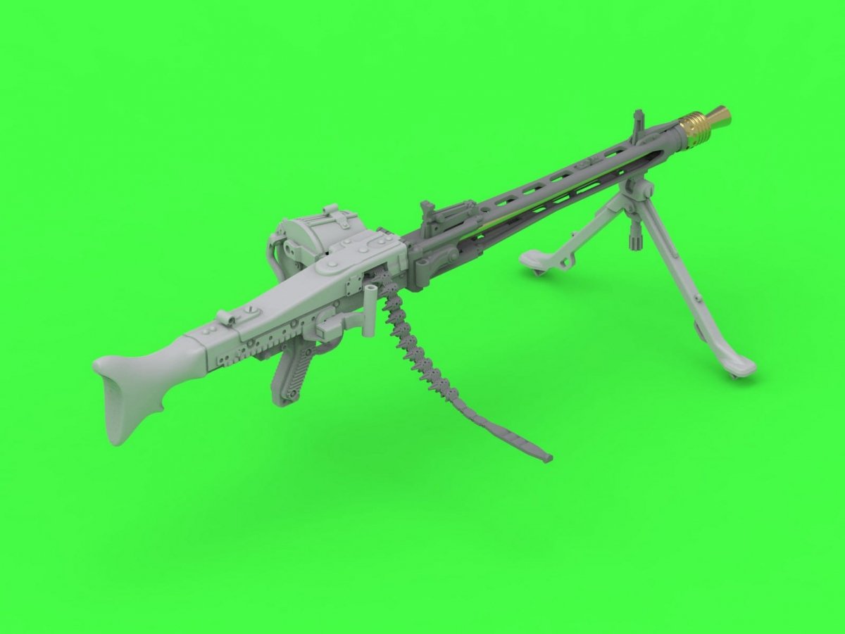Master GM-35-024 MG-42 - German machine gun (7.92mm) - complete rifle - includes turned, resin, photo-etched parts (1 pc.) 1/35 – image 2