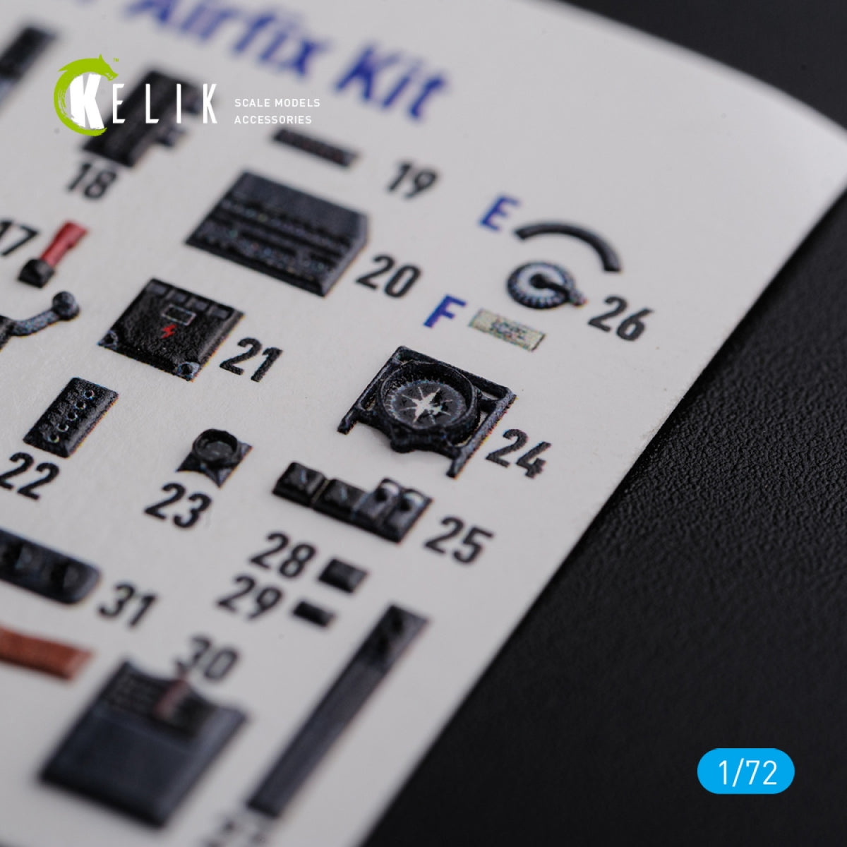 KELIK K72116 He-111 H6 interior 3D decals for Airfix kit 1/72 – immagine 6