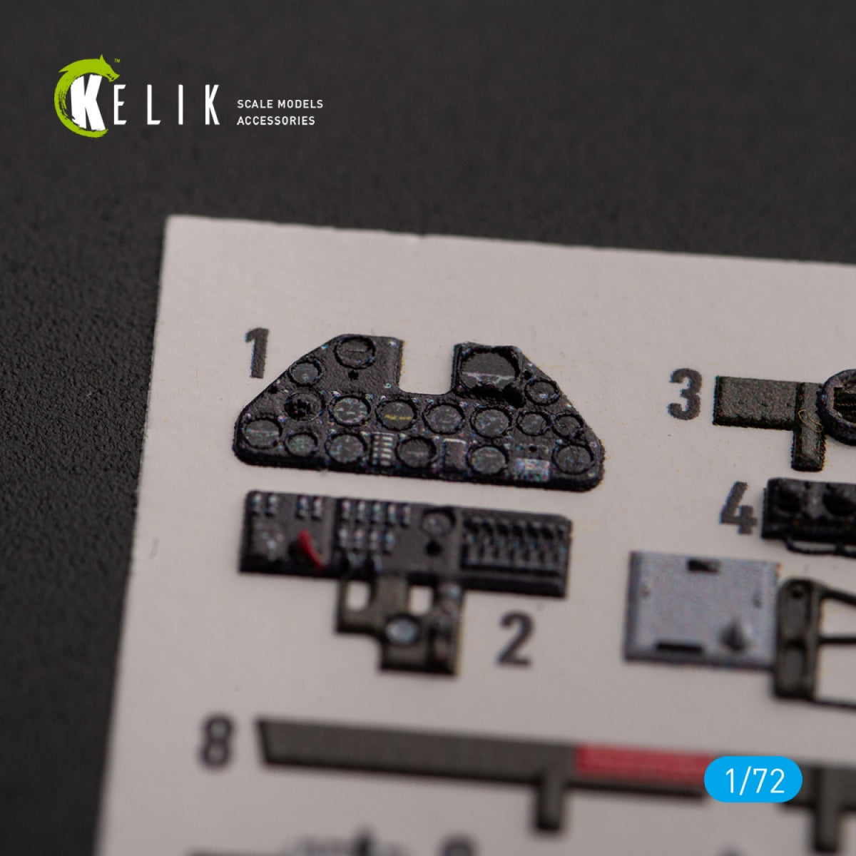 KELIK K72154 P-40K - interior 3D decals for Special Hobby kit 1/72 – zdjęcie 2