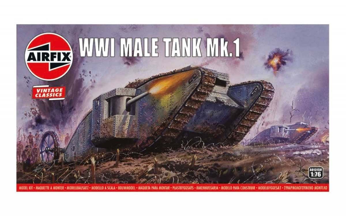 Airfix A01315V Vintage Classics - WWI Male Tank Mk.I 1/76