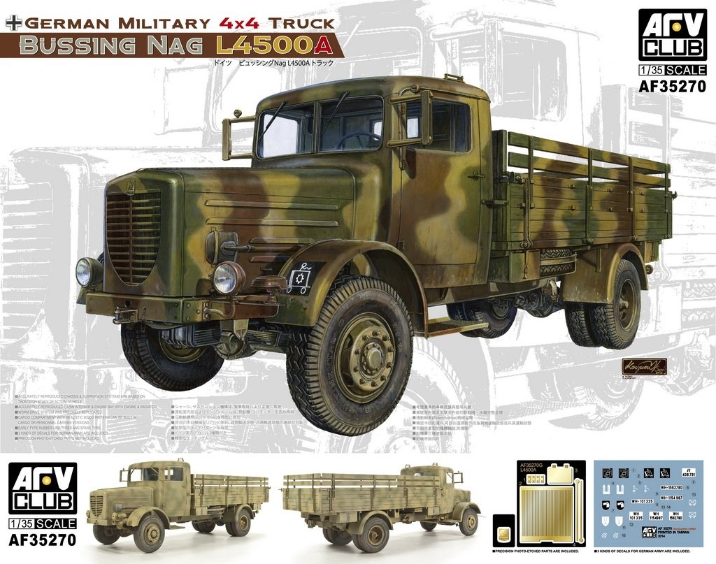 AFV Club 35270 BUSSING NAG L4500A 1/35 – zdjęcie 2