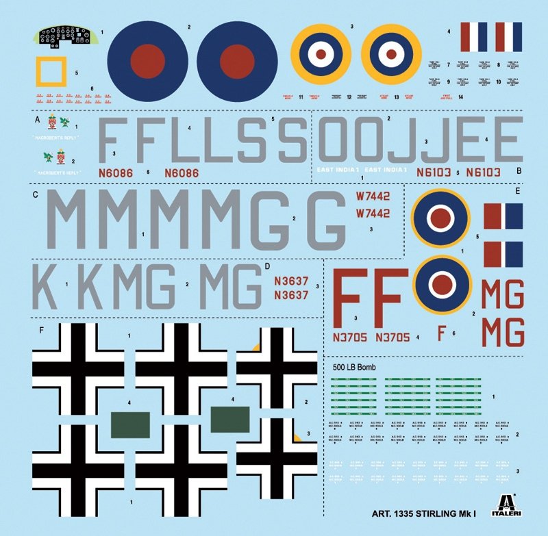 Italeri 1335 STIRLING Mk.I 1/72 – zdjęcie 3