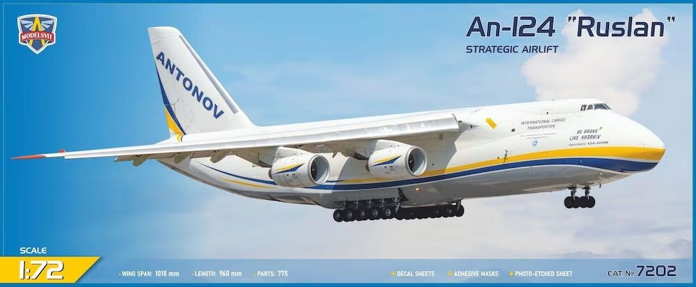 Modelsvit 7202 An-124 "Ruslan" Strategic Airlift 1/72