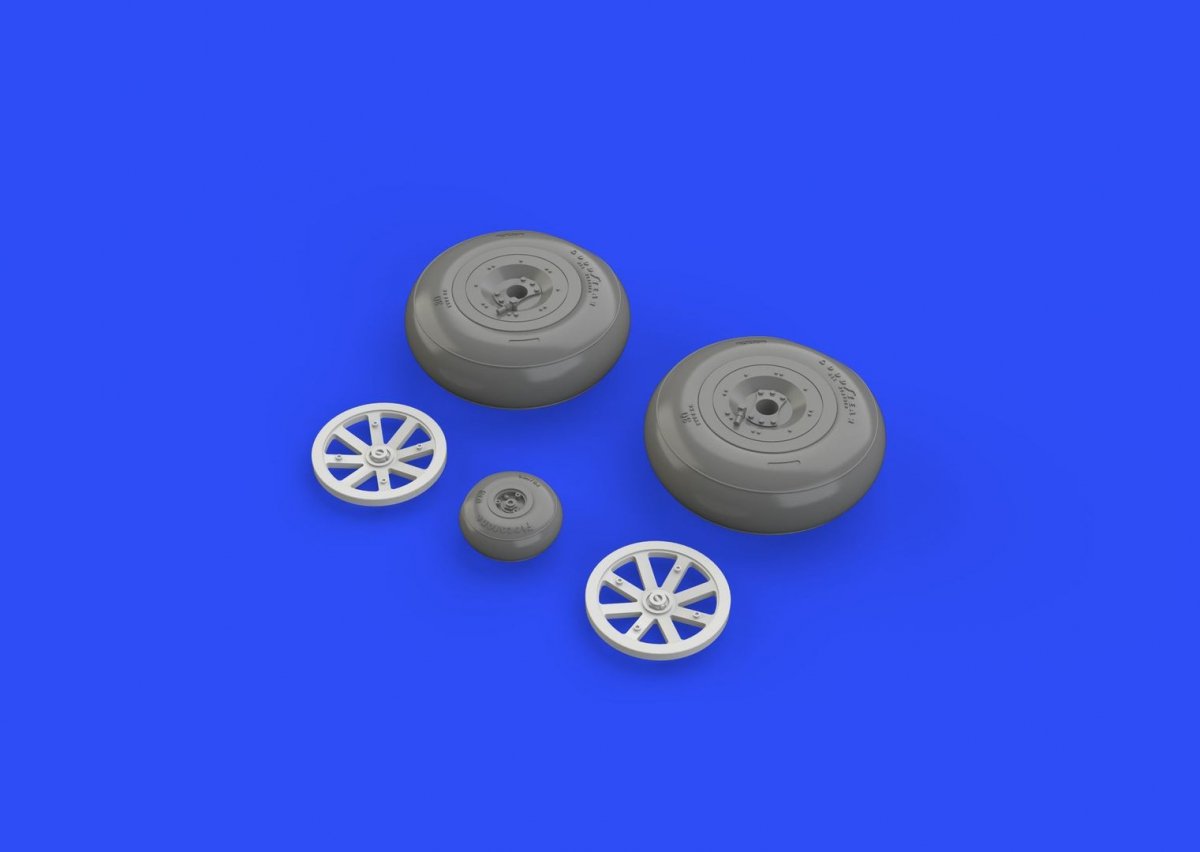 Eduard 648270 P-40B wheels AIRFIX 1/48 – zdjęcie 4