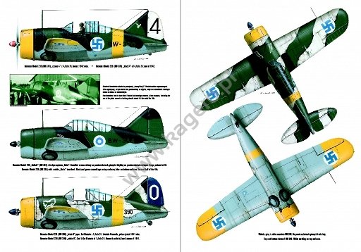 Kagero 3002 Brewster F2A Buffalo EN/PL (no decals) – zdjęcie 3
