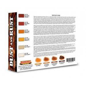 Lifecolor CS10 Acrylic paint set Dust and Rust 6x22ml – zdjęcie 2