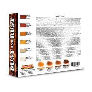 Lifecolor CS10 Acrylic paint set Dust and Rust 6x22ml – zdjęcie 2