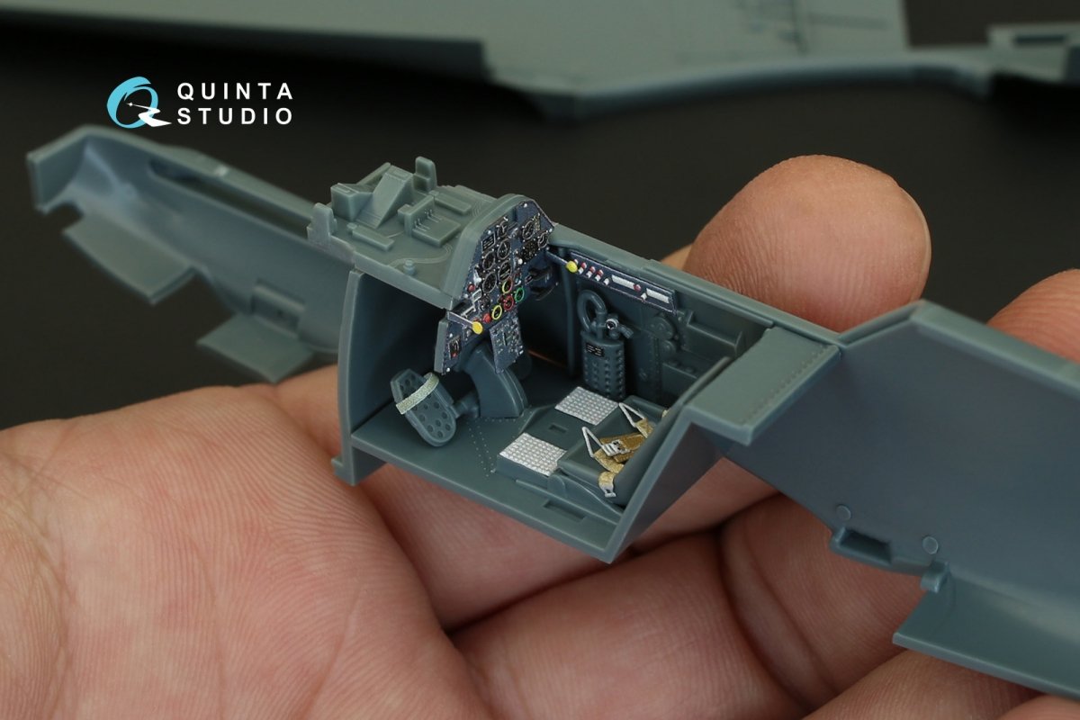 Quinta Studio QD48086 Bf 109E-1/E-3 3D-Printed &amp;amp; coloured Interior on decal paper (for Eduard kit) 1/48 – zdjęcie 9