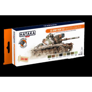 Hataka HTK-CS99 US Army paint set (MASSTER &amp;amp; DUALTEX) (8x17ml)