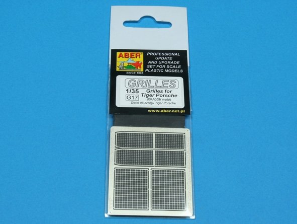 Aber 35G17 Grilles for german tank Tiger Porsche 1/35 – zdjęcie 4