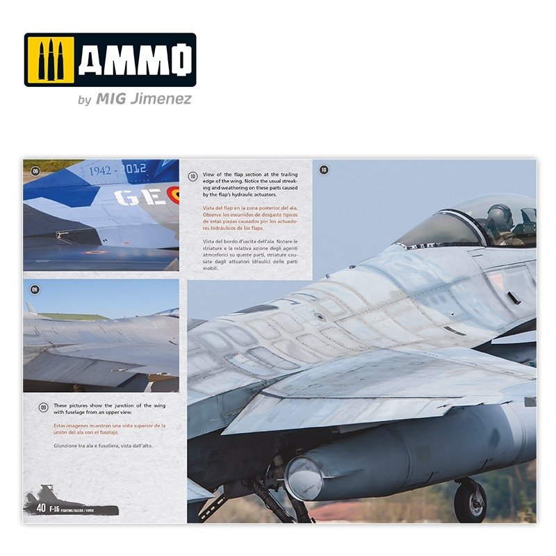 AMMO of Mig Jimenez 6029 F-16 Fighting Falcon / VIPER. Visual Modelers Guide Multilingual (Eng, Spa, Ita) – image 9