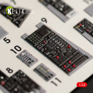 KELIK K48063 F-14D TOMCAT INTERIOR 3D DECALS FOR TAMIYA KIT 1/48 – image 6