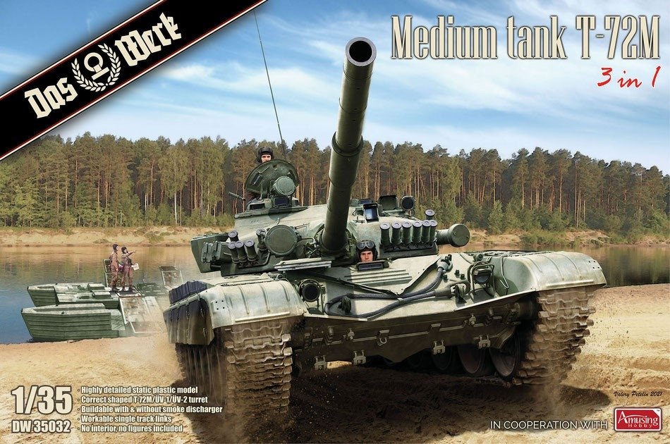 Das Werk DW35032 Char moyen T-72M (3 en 1) 1/35