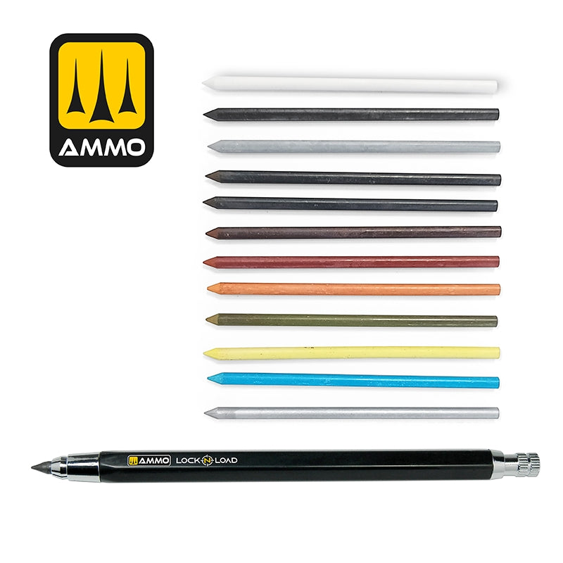 AMMO of Mig Jimenez 8349 Lock &amp;#39;N Load - Weathering Rechargable Technical Pencil – image 6