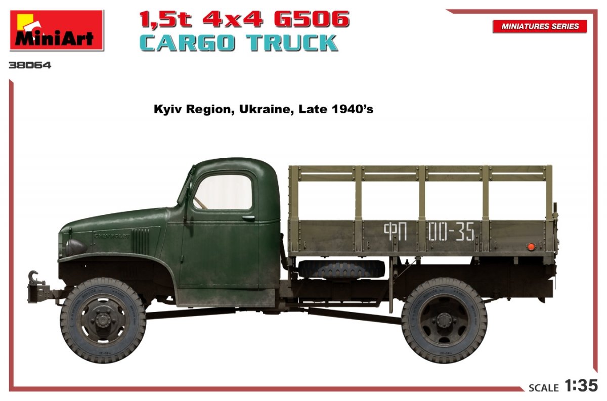 MiniArt 38064 1.5t 4×4 G506 CARGO TRUCK 1/35 – image 4