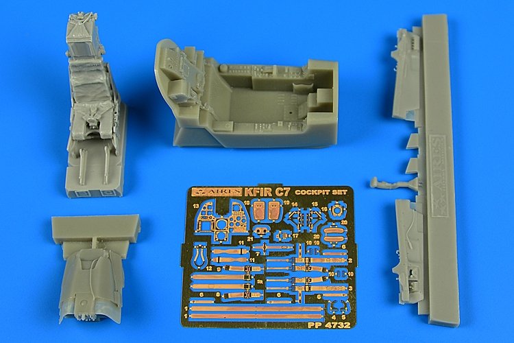 Aires 4732 IAI Kfir C7 cockpit set 1/48 AMK